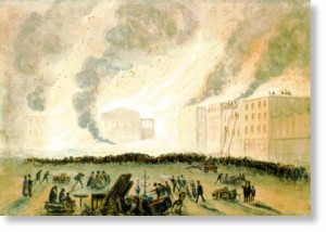 Francis Samuel Marryat (1826-1855), San Francisco Fire of 17 September 1850.