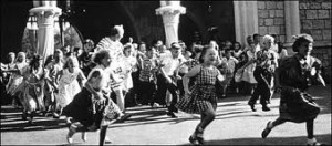 Disneyland opening day in 1955