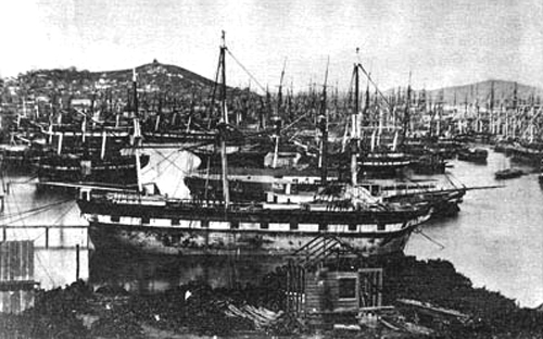 Abandoned ships in San Francisco (1849)