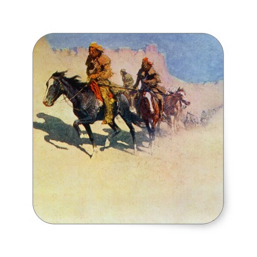 Jedediah Smith crossing the Mojave by Frederick Remington