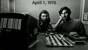 Steve Wozniak and Steve Jobs (1976).
