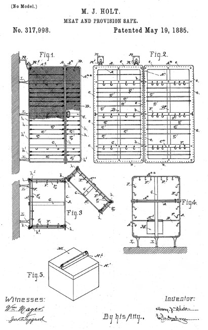 Mary Jane Holt. Meat and Provision Safe (1885).