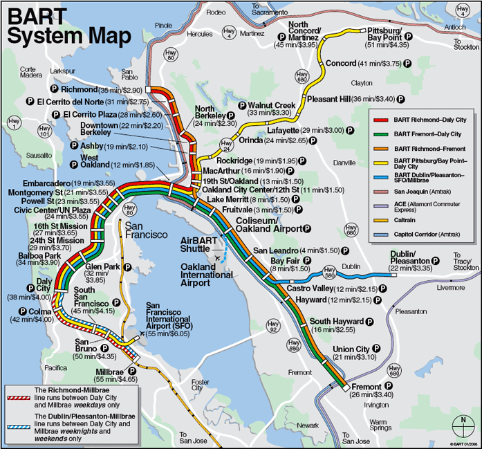 BART map.