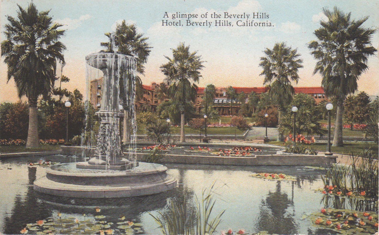 Bevely Hills Hotel postcard.