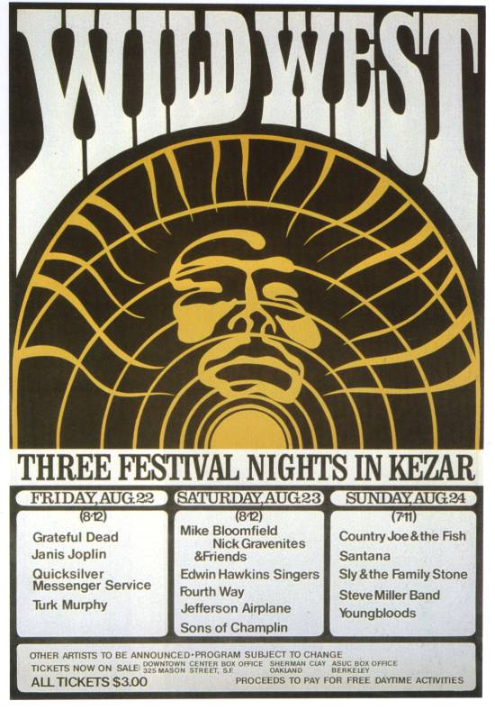 Kezar Stadium concert poster (1975).