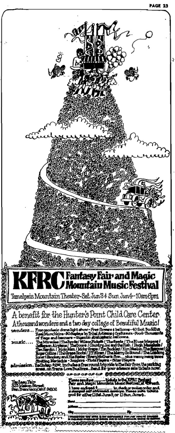KFRC Fantasy Fair and Magic Mountain Music Festival (1967).