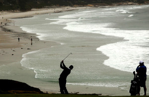 Graeme McDowell at the 110th U.S. Golf Open at Pebble Beach (2010).