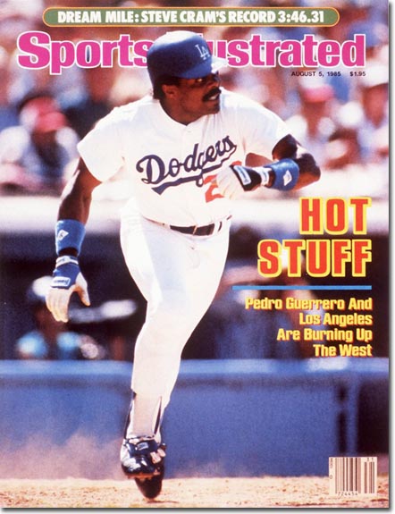 Pedro Guerrero on the cover of Sports Illustrated (1985).