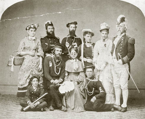 Cast of H.M.S. Pinafore that performed in San Diego's Horton Hall (Oct. 6, 1879).
