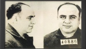 Al Capone mug shot.