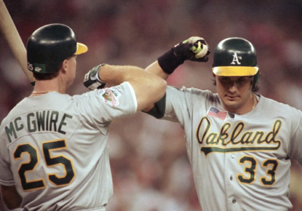 Mark McGwire and José Canseco (1990).