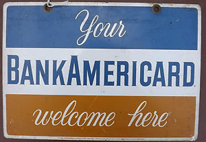 BankAmericacard sign.