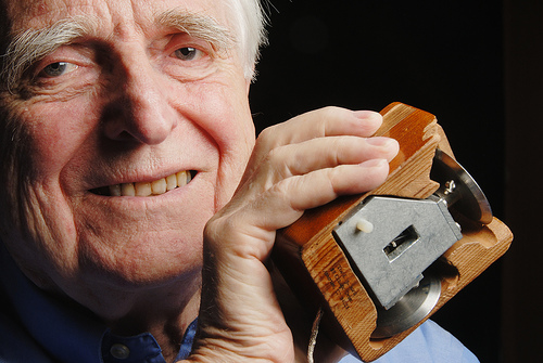 Douglas Engelbart and the first computer mouse.