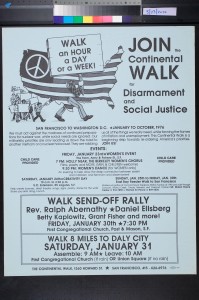 Continental Walk for Peace and Social Justice (1976).