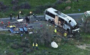 Tour bus crash on Hwy. 38 (2013).