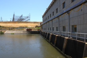San Joaquin Delta pumping plant.