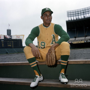 Bert Campaneris, Oakland Athletics short stop (1970).