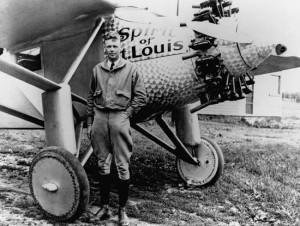 Charles Lindbergh and "The Spirit of St. Louis."