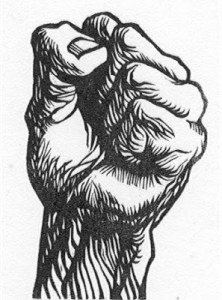 Frank Cieciorka, fist woodcut.