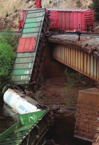 Southern Pacific accident near Dunsmuir (1991).
