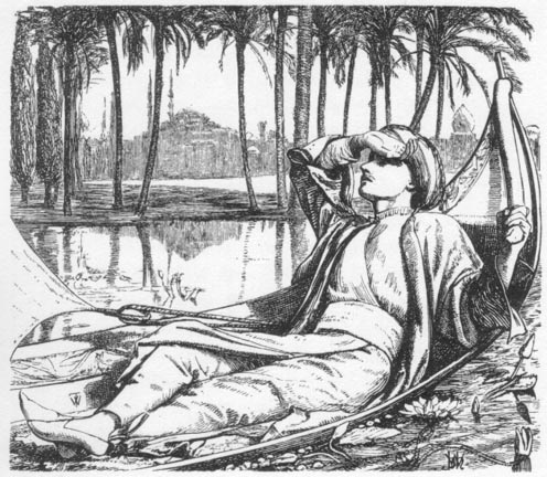 Engraving for The Arabian Nights by W. Holman Hunt (1857).